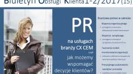 Obsługa klienta i PR – wspólna troska o spójność komunikacji i cele biznesowe BIZNES, Gospodarka - W pierwszym tegorocznym (1-2/2017) Biuletynu Obsługi Klienta, podejmujemy temat wzajemnych zależności działań public relations i obsługi klienta. Naszym gościem jest Marek Massalski, właściciel Optimum PR.